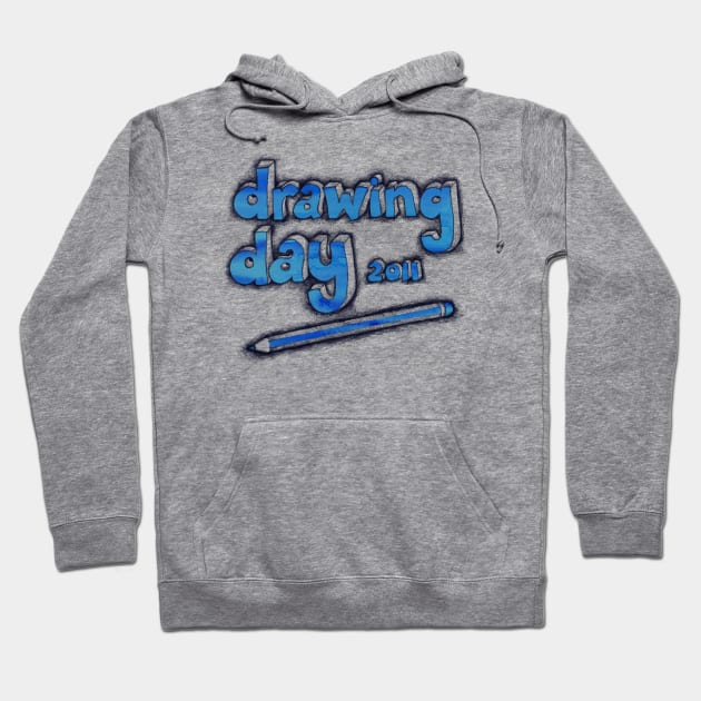 Drawing Day Tee 2 Hoodie by micklyn